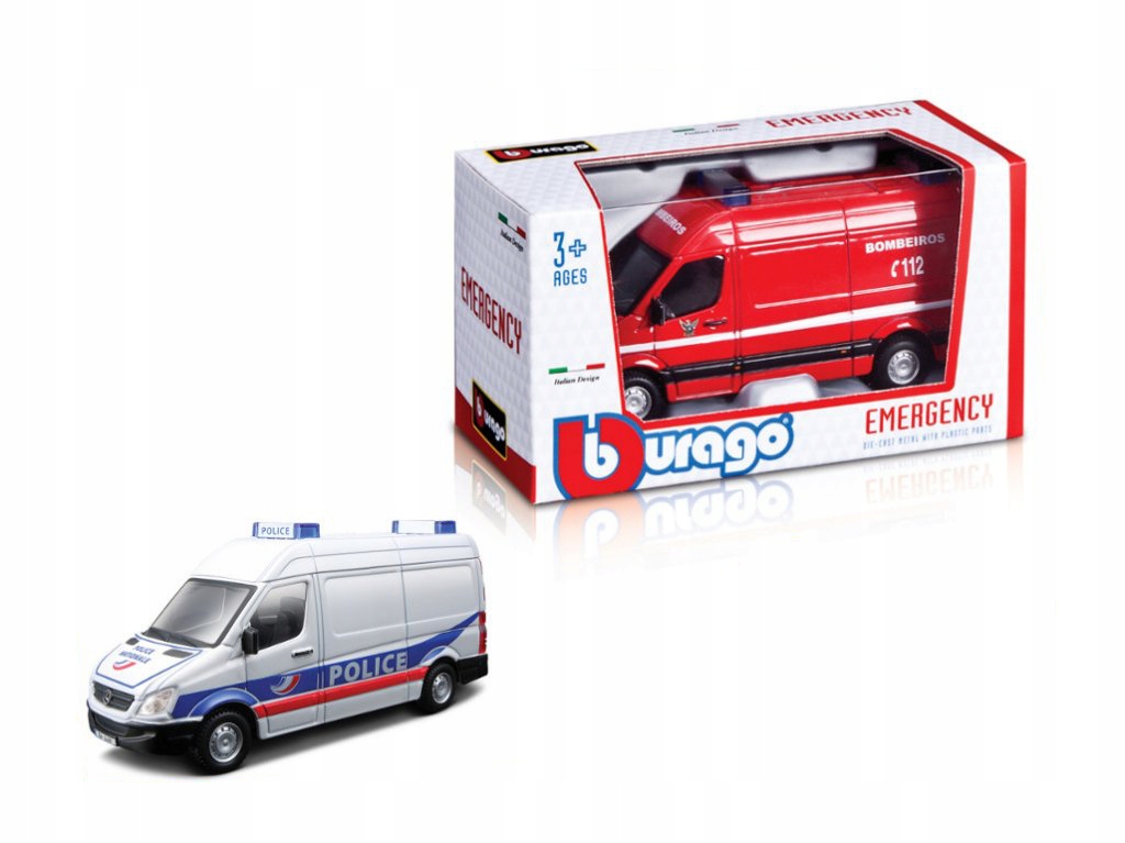 Mercedes Benz Sprinter 1:50 model Bburago policja