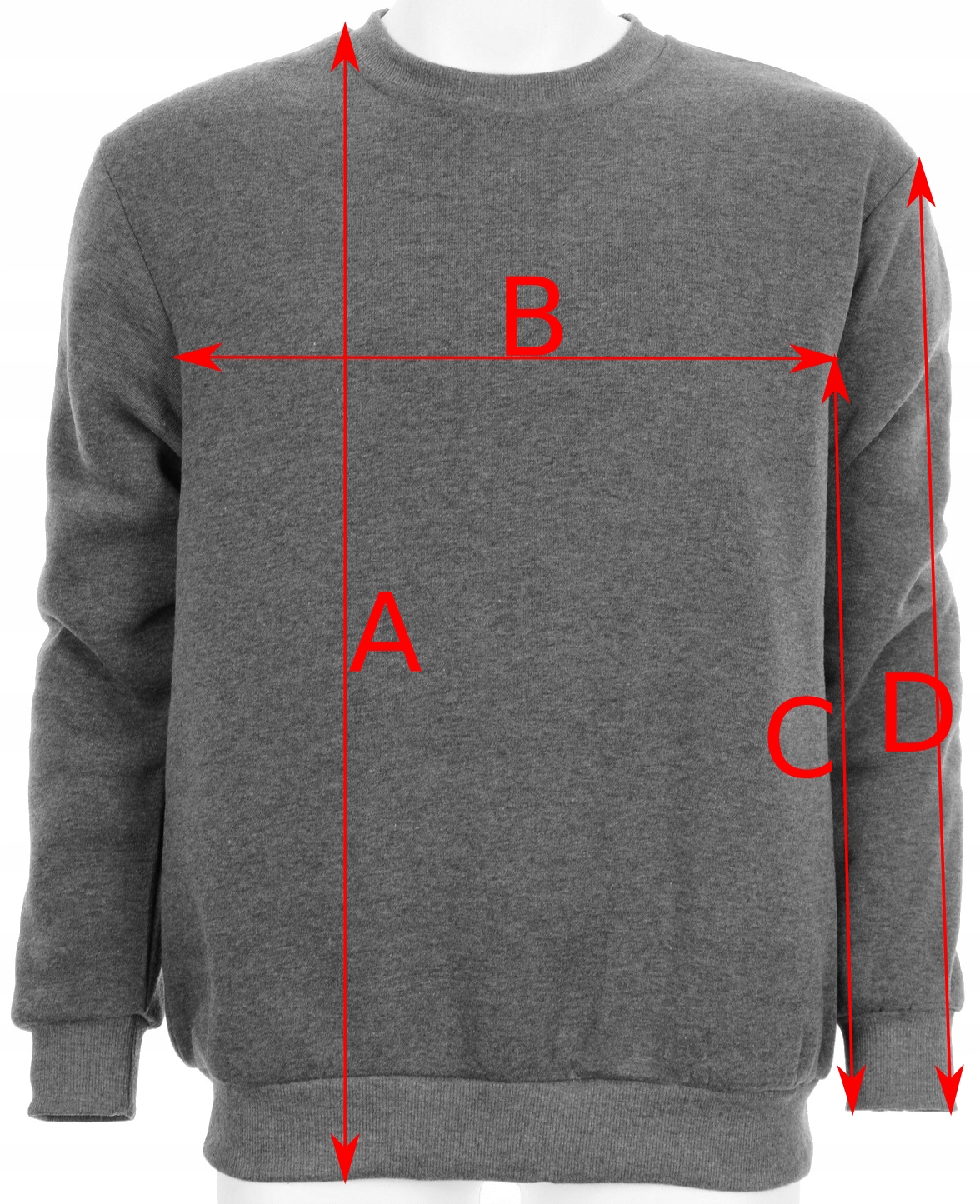 BLUZKA R-2349S SWETER MĘSKI OCIEPLONY BLUZA 3XL Rozmiar 3XL