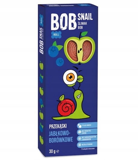 BOB SNAIL przekąska jabłko-borówka bez cukru 30g