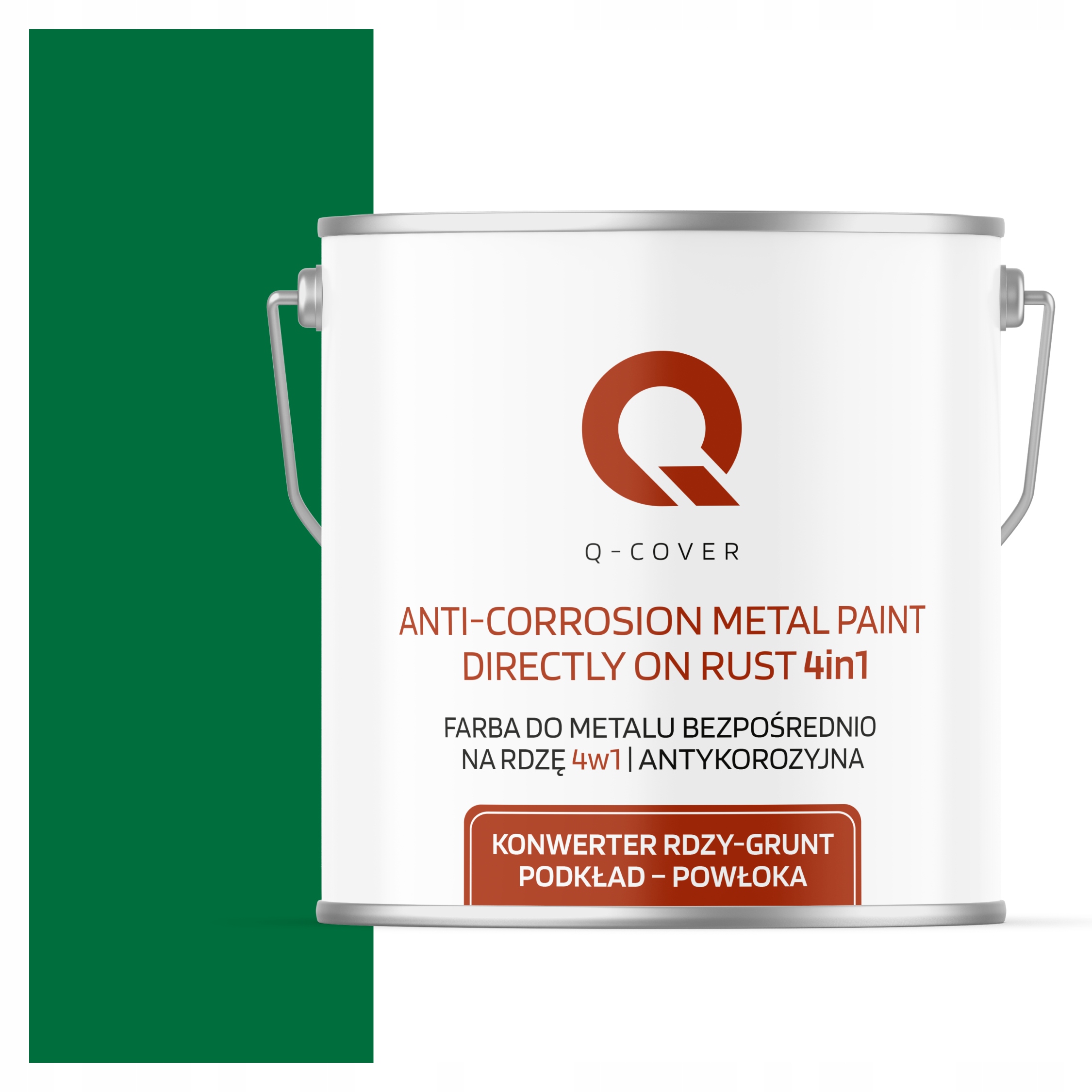 Antikorózna Farba Na Kov A Plech Na Hrdzu Zelená Ral 6029 Saténová 5 L