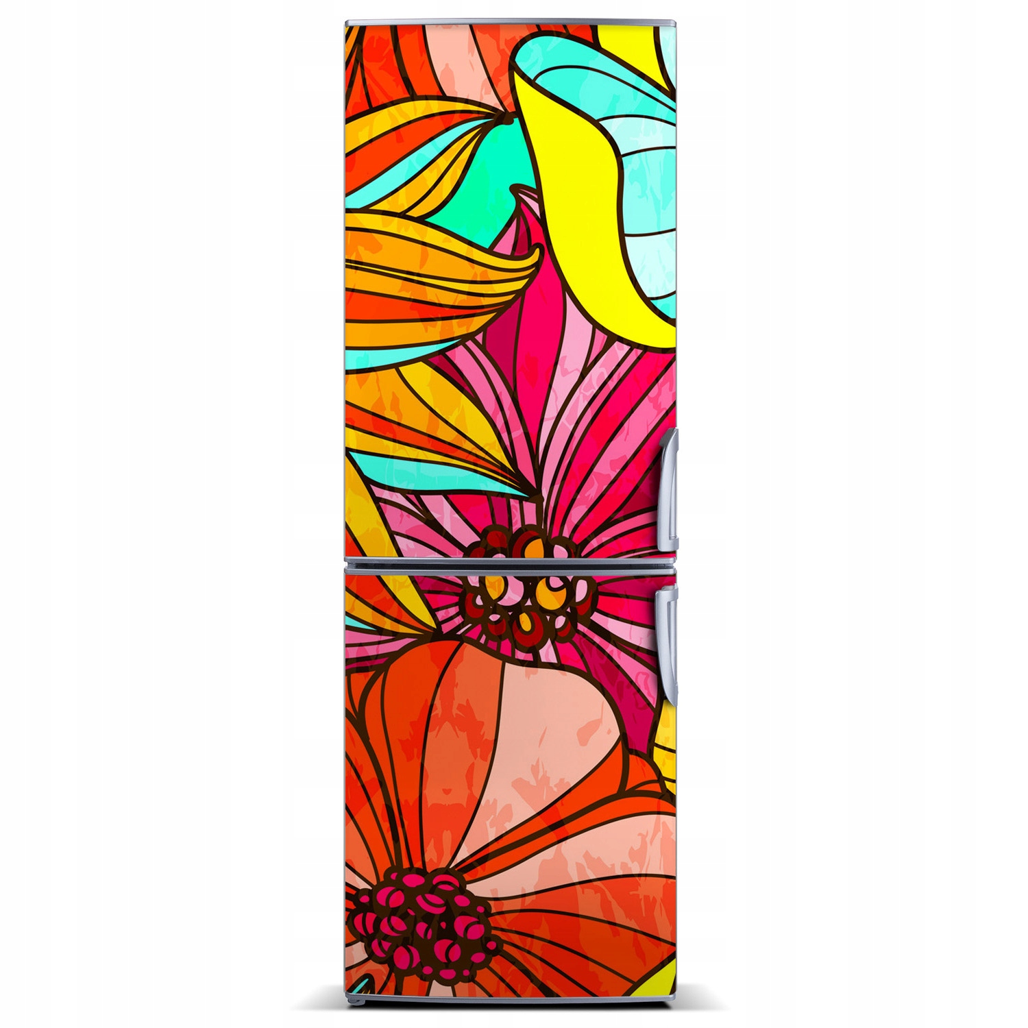 

Magnes Magnes na lodówkę Kolorowe kwiaty 60x180