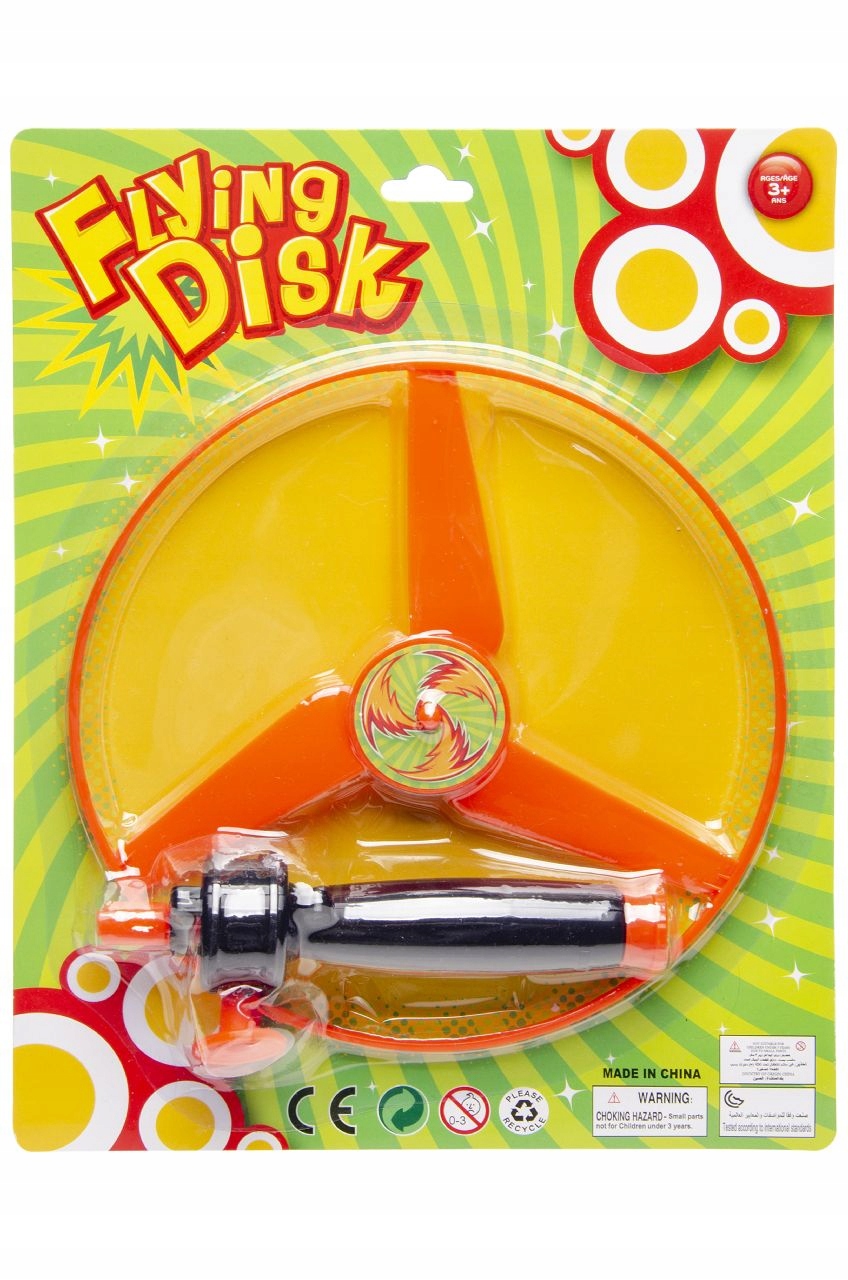 Latający dysk z ręcznym napędem