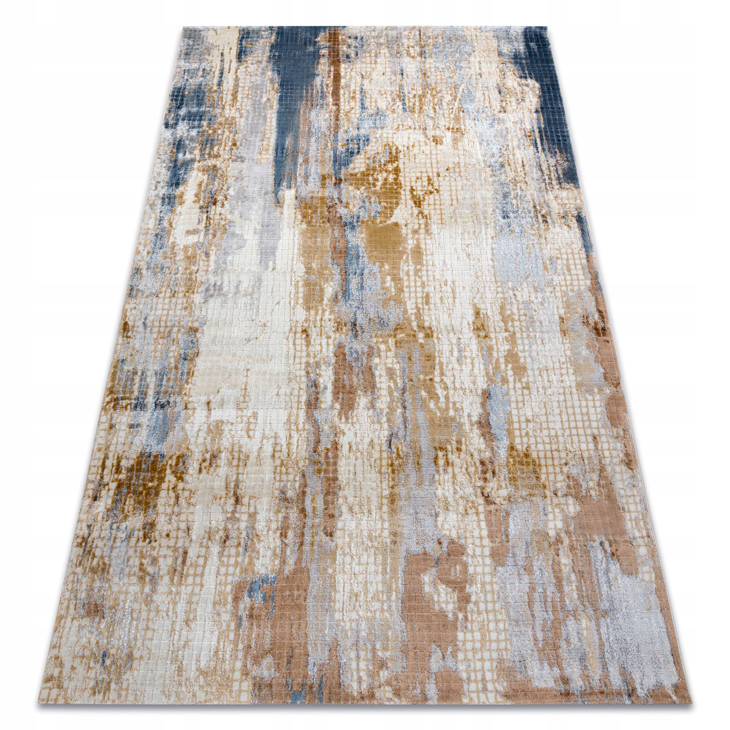 Miękki Dywan Do Salonu 160x230 szary/żółty #AT4470