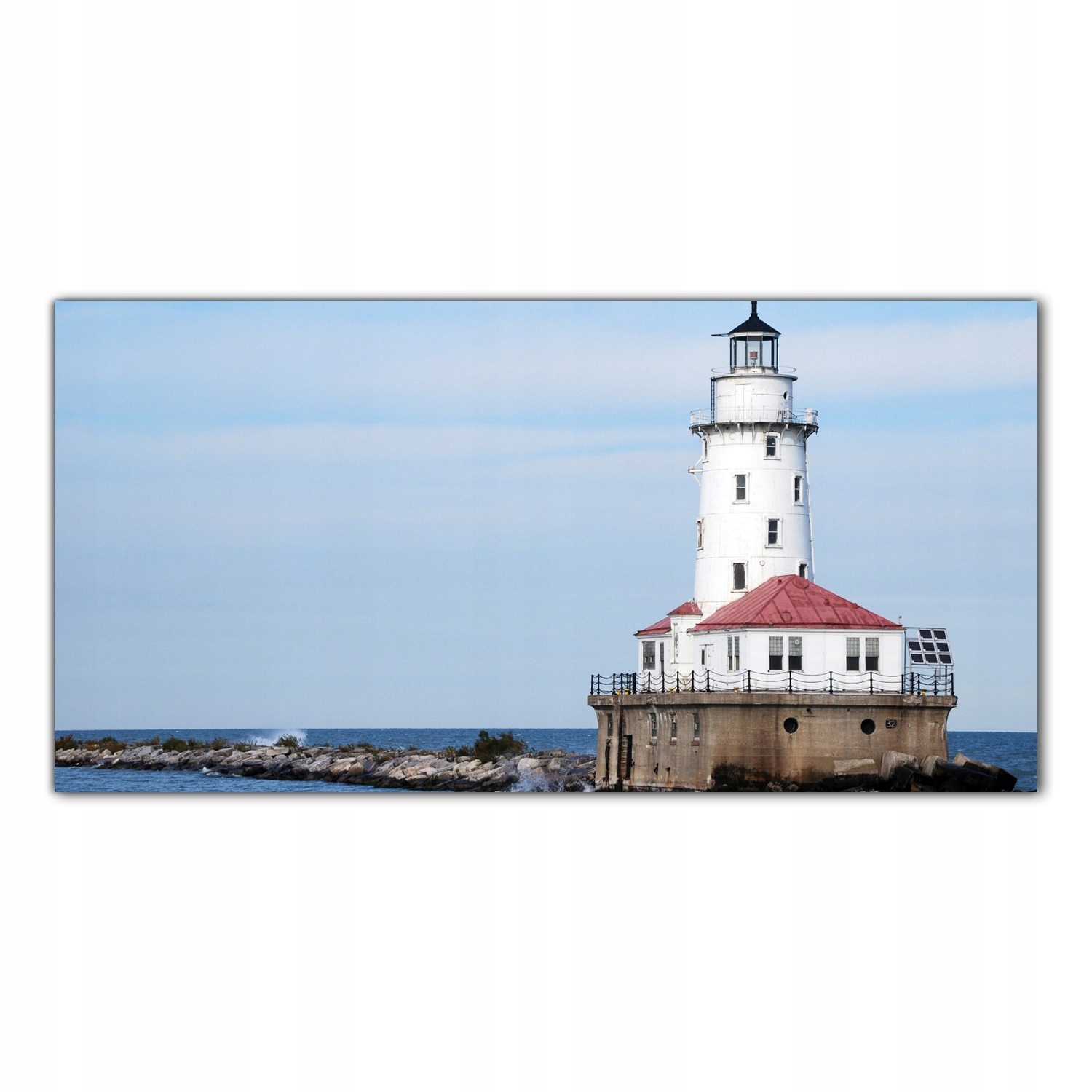 

Obraz na szkle Foto Chicago Latarnia Morska 140x70