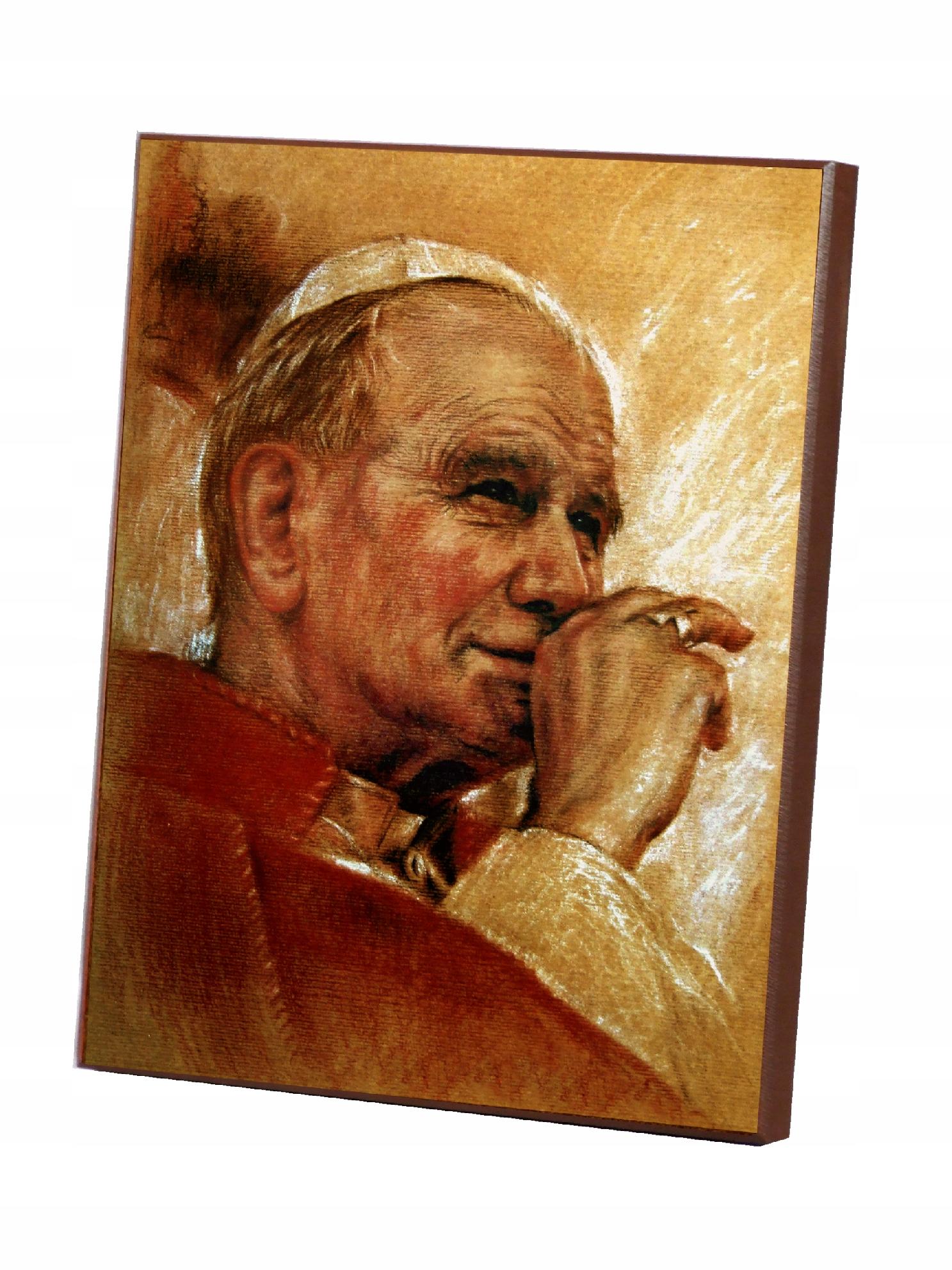 

Ikona Obraz Święty Jan Paweł II Papież 25x31cm