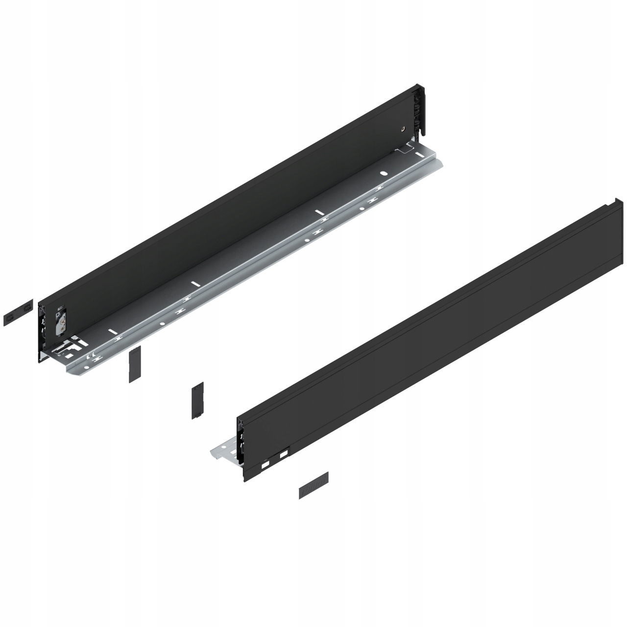 Blum 770M6502S Boční strana zásuvky Legrabox, výška M (90.5 mm), délka 650 mm, levá strana