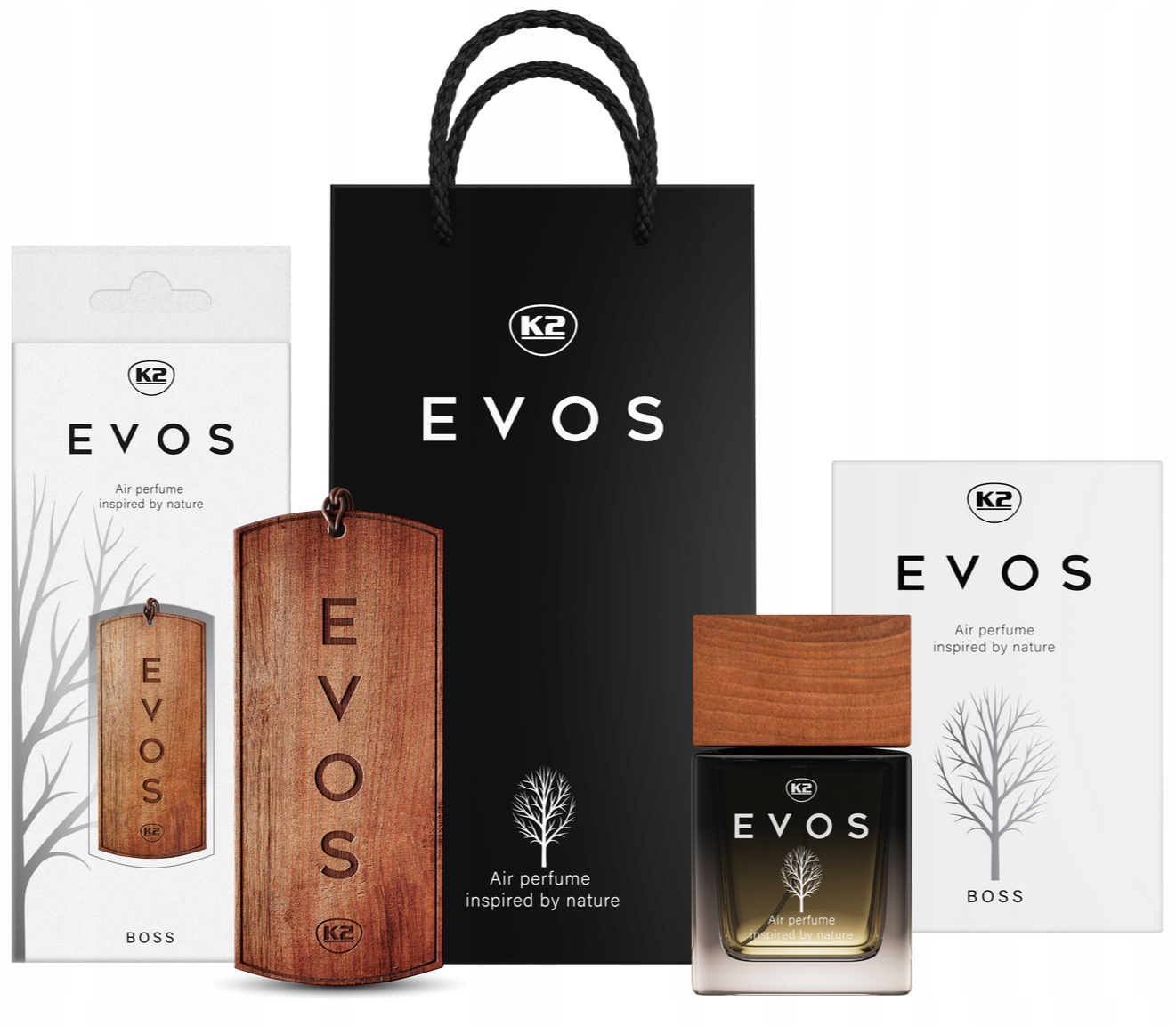 

K2 Evos Boss Zestaw flakon zawieszka perfumy