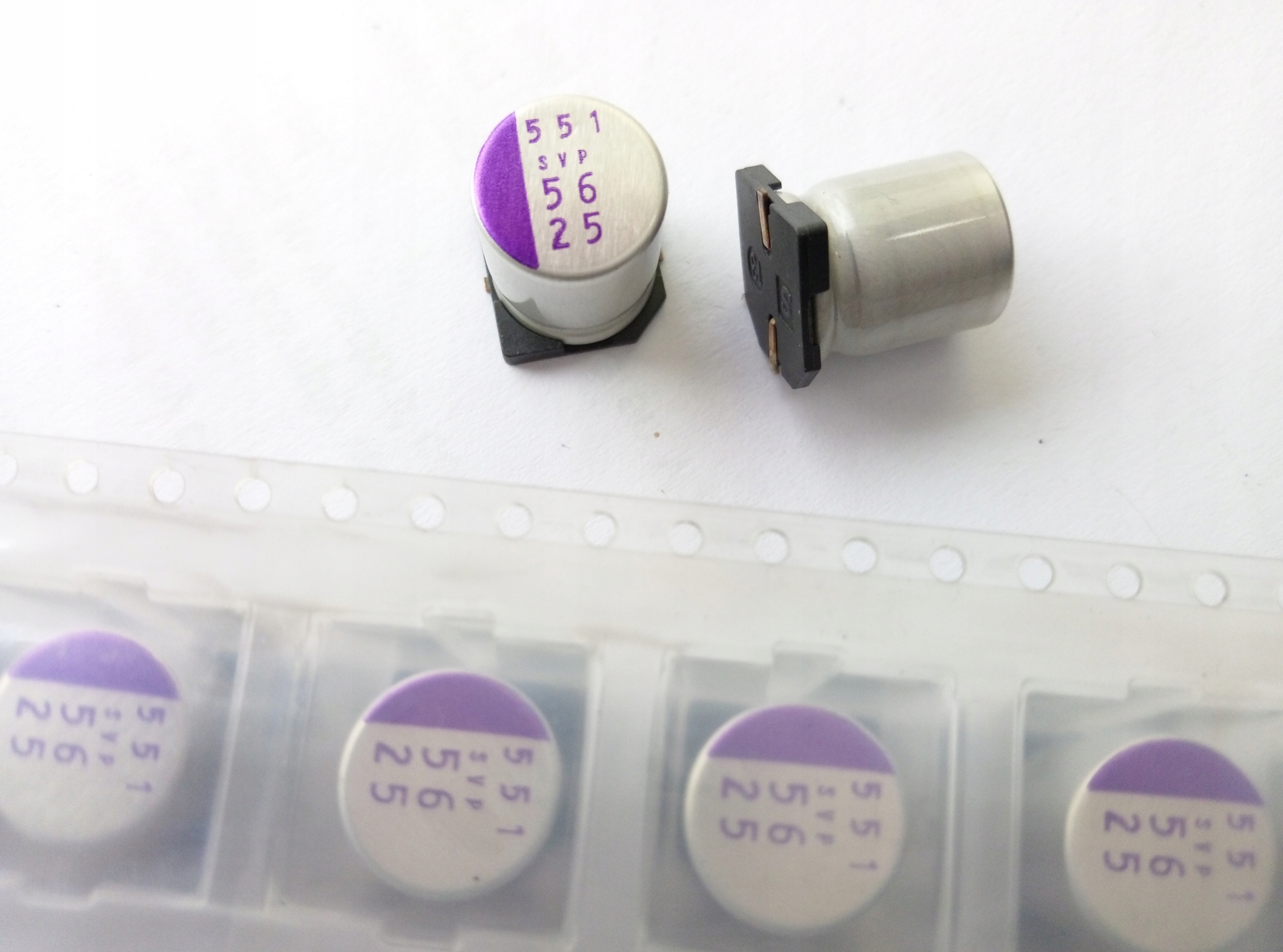 [5szt]Kondensator Smd polimer 56uF 25V Os-con 28mR