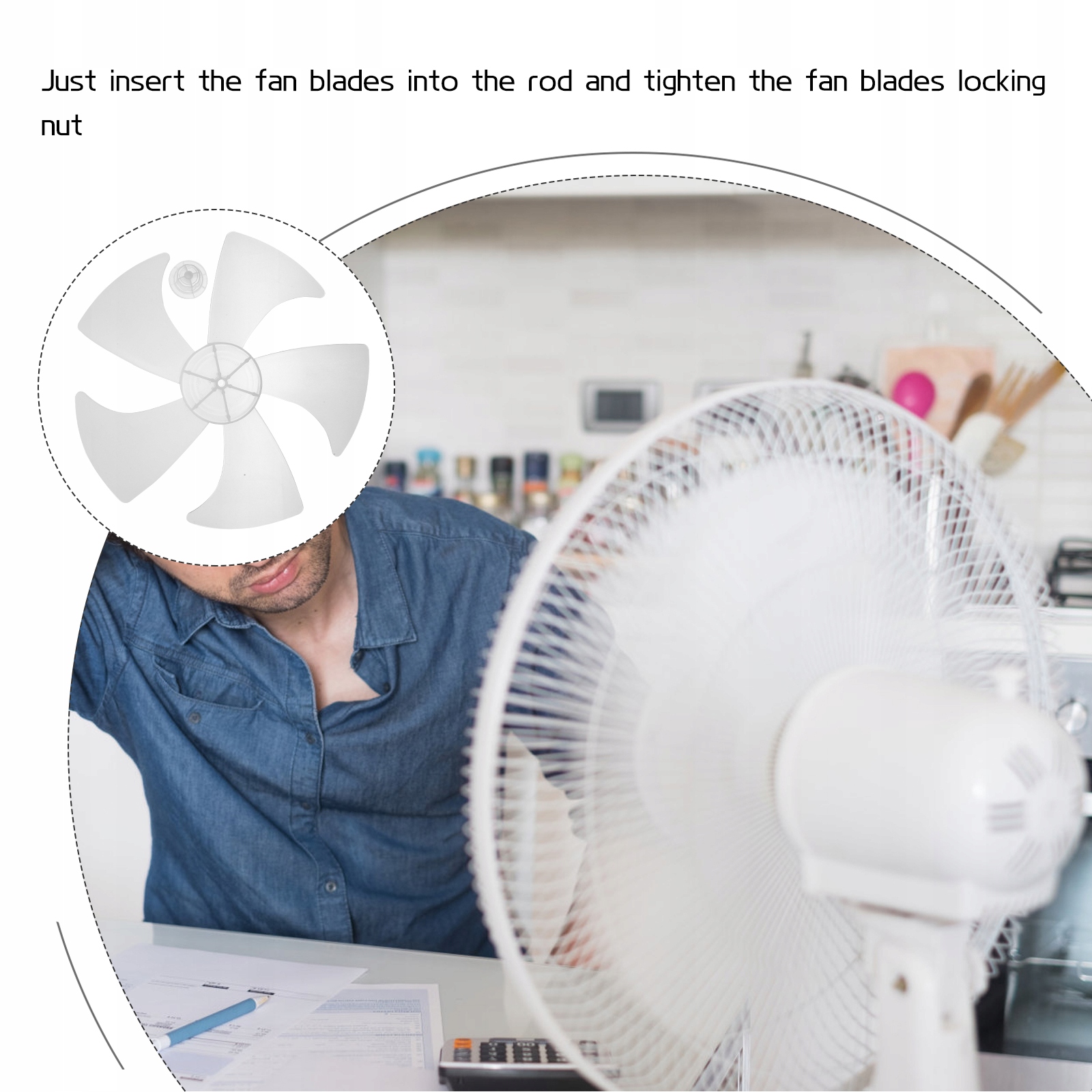 Łopatki wentylatora podłogowego Śmigło silnik Zastosowanie inne