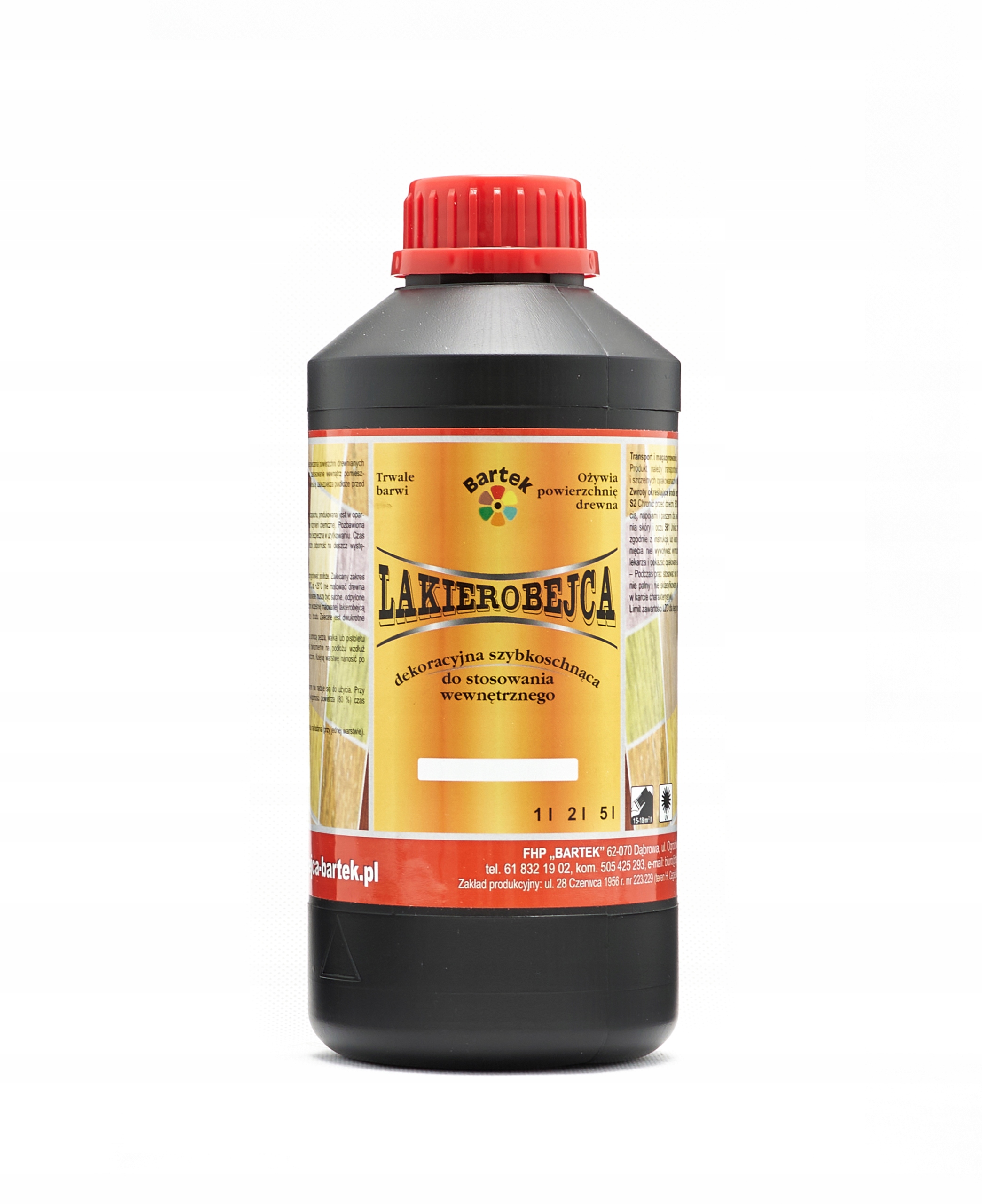 LAKIEROBEJCA WEWNĘTRZNA BARTEK 1L MATOWA 130 KOLORÓW DO WYBORU