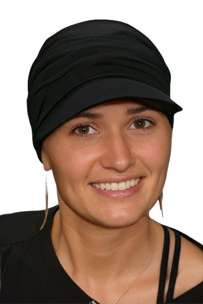 TURBAN SABRINA Z DASZKIEM B/21 BAMBUS Turbany Lidia