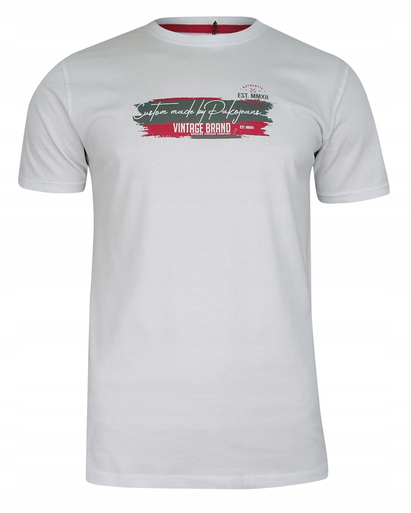 

T-shirt z Nadrukiem Biały -pako Jeans- L