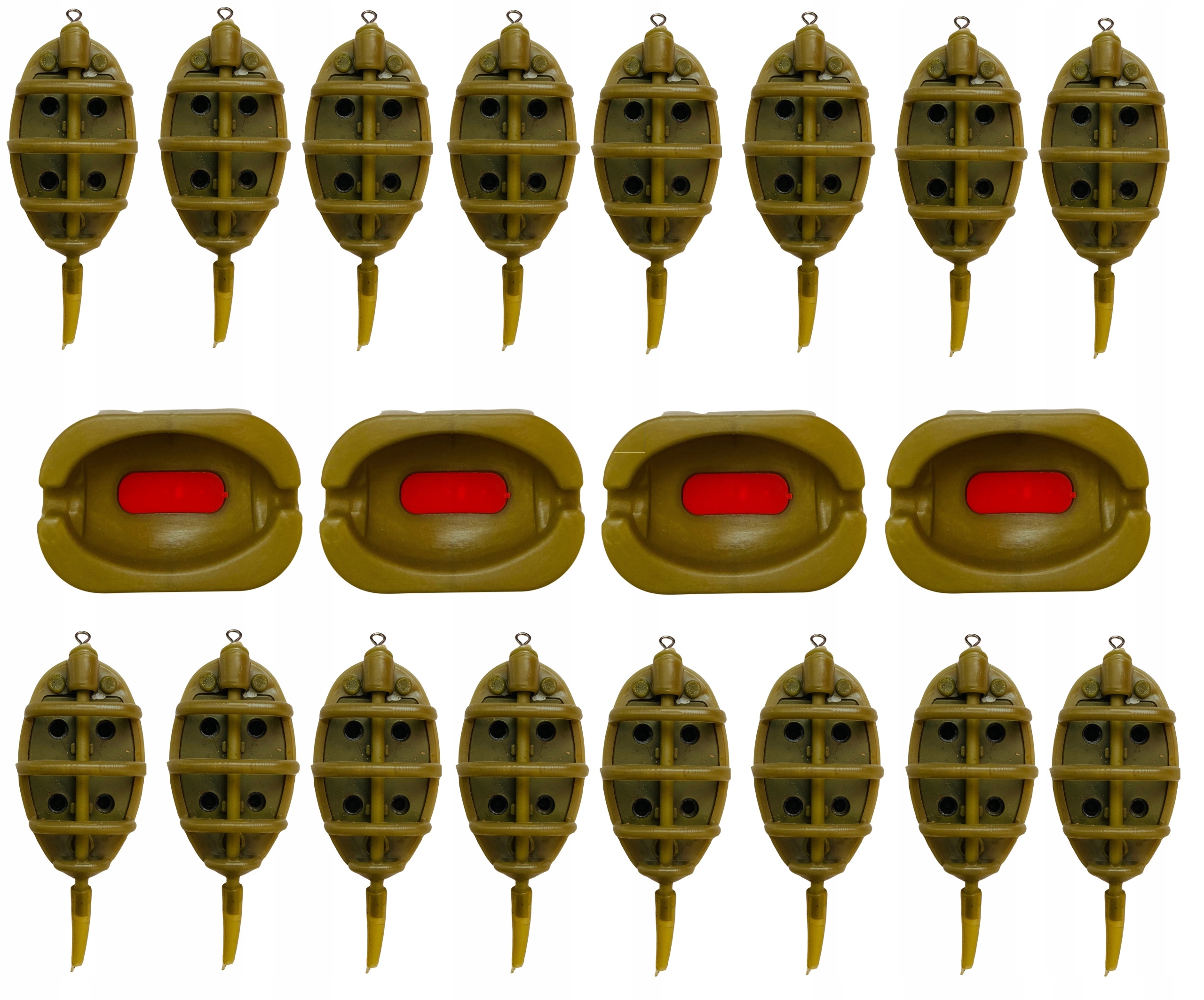 Sada 16x Košíčků Na Zakrmování Feeder 4x Forma