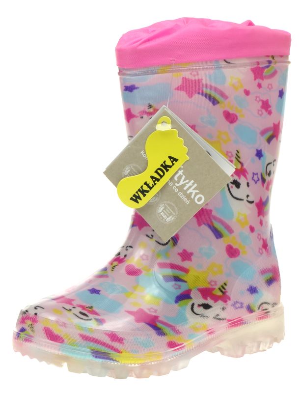 Kalosze Dziecięce WOJTYŁKO Jednorożec Ściągacz 35