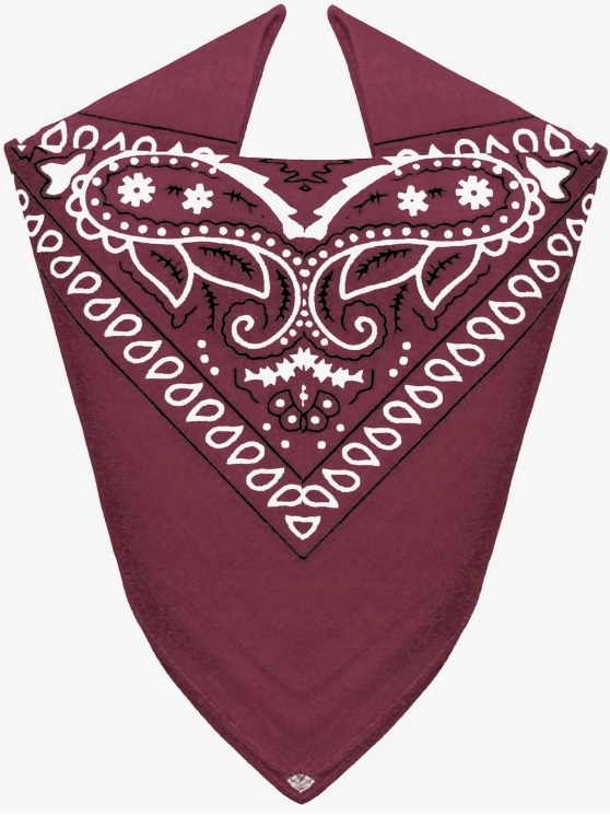 CHUSTKA BANDAMKA CHUSTA BANDANA APASZKA BORDOWA Marka inna