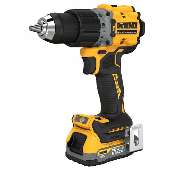 DeWalt DCD805E1T aku bezuhlíková příklep. vrtačka 18V/1*1,7Ah, nabíječka, P