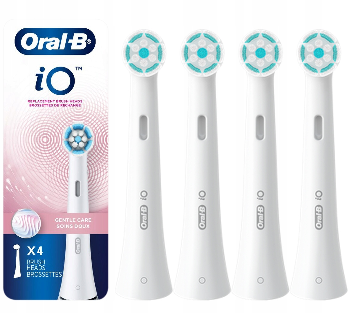 4x Końcówka Do Szczoteczki Elektrycznej Oral-b Io Gentle Care/sanfte White