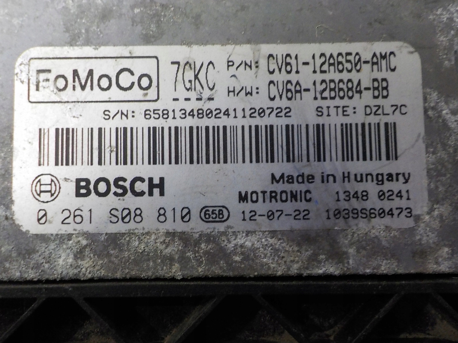 FORD computer control unit 0261S08810 CV61-12A650-AMC CV6A-12B684-BB