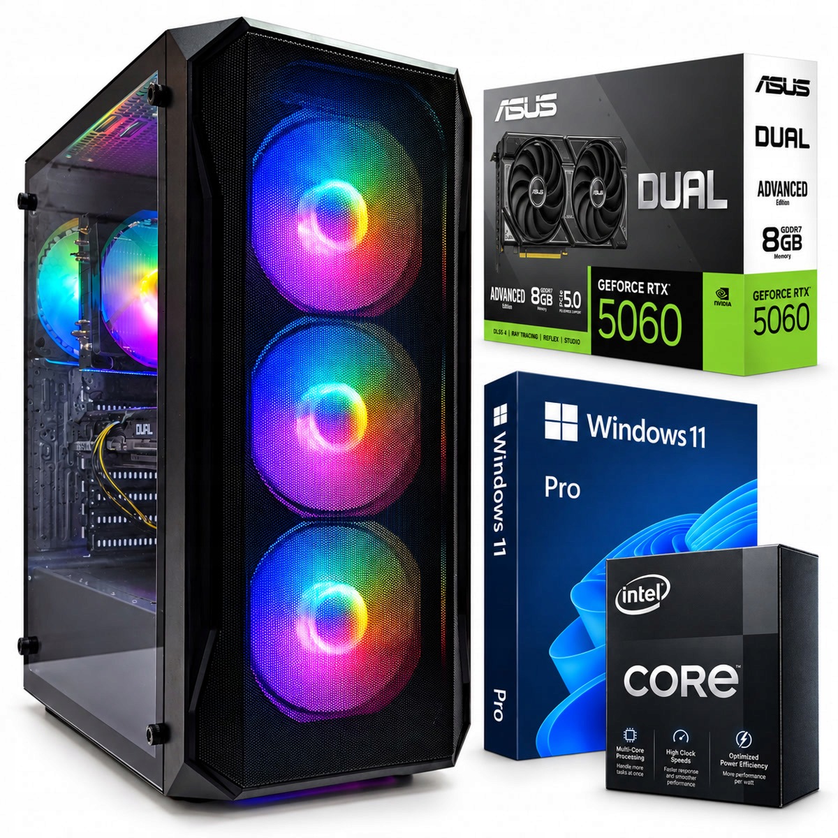 Herní Pc Shadowblade i5 12400F 32GB/1TB Ssd Rtx 5060