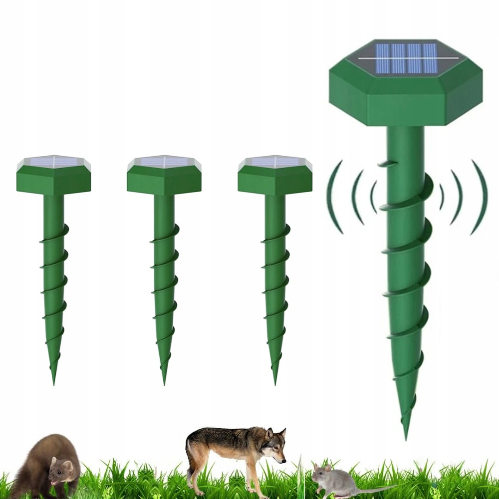 Silný Solární Odpuzovač Krtků Na Krtky A Myši A Hlodavce 4KS