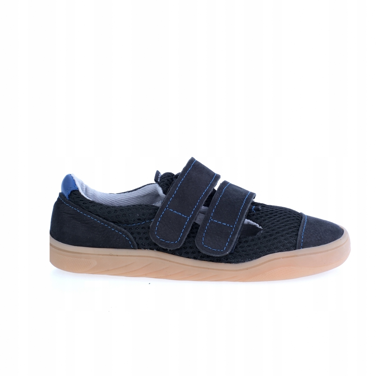 Mazurek Slipper Black Navy kapcie chłopięce na rzepy roz.33