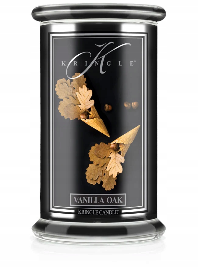 Kringle Candle Vanilla Oak Reserve – velká vonná svíčka 623 g, 2 knoty