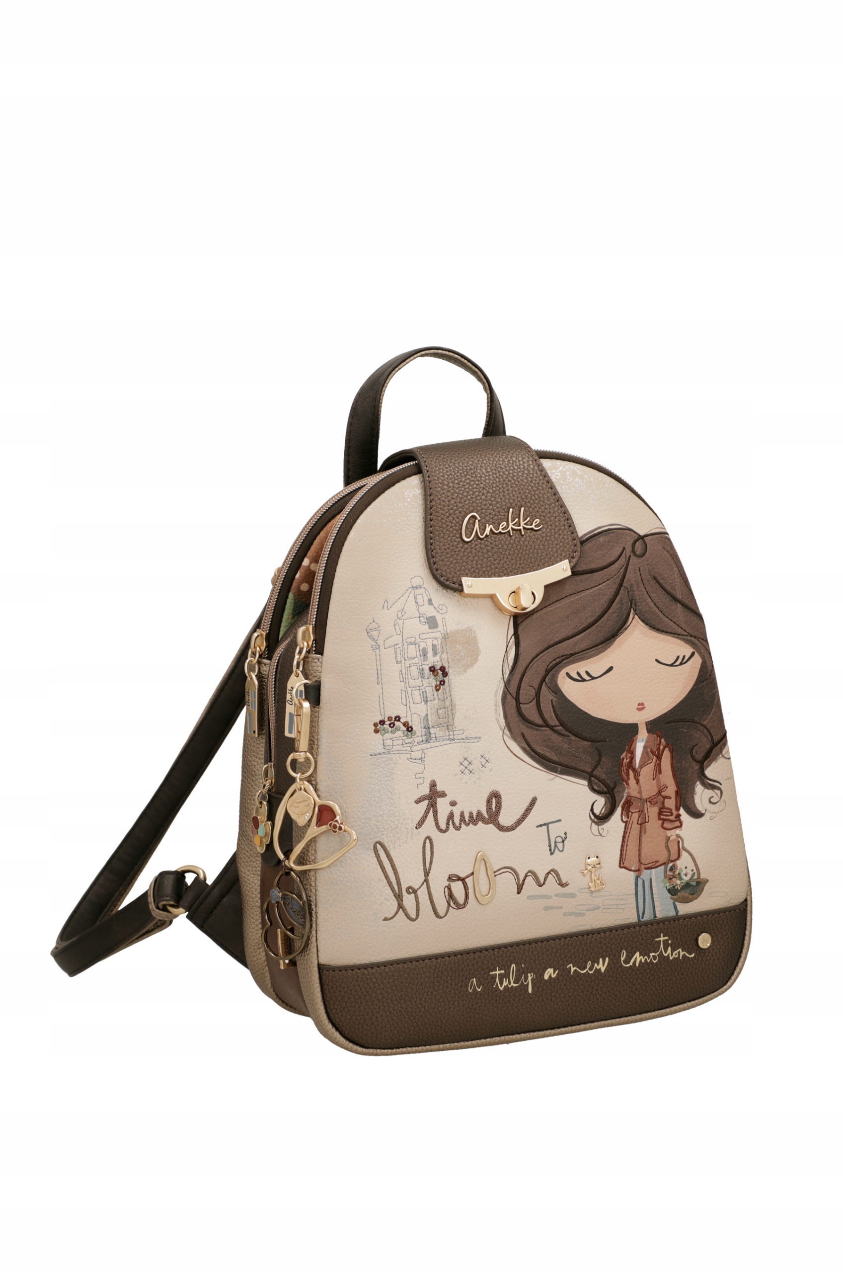 Anekke plecak miejski do ręki na plecy stylowy damski backpack Tulip