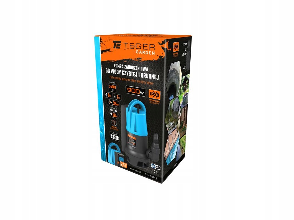 Teger Ponorná pumpa 900 W s plavákom