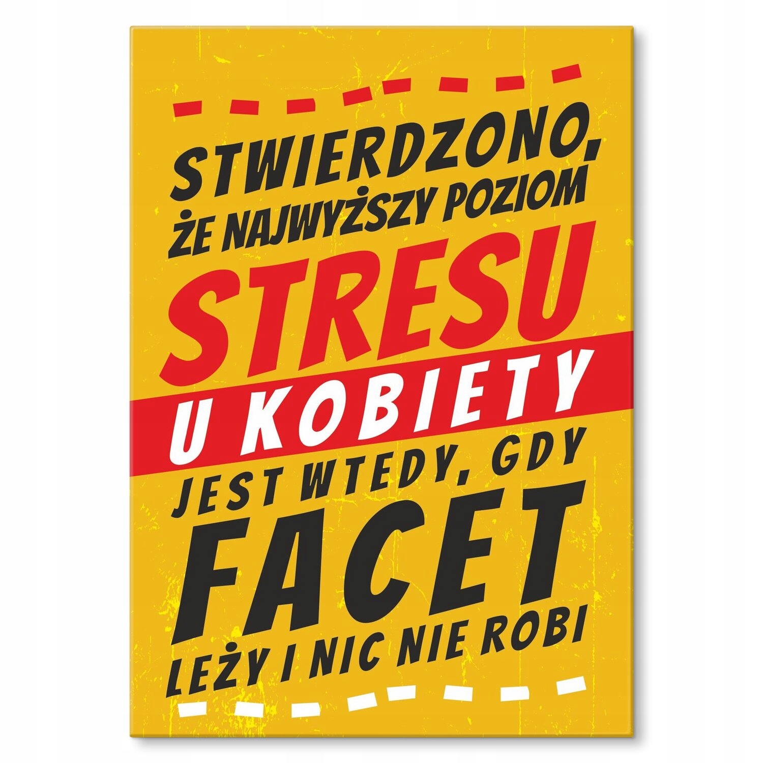 Kovový plakát na úroveň stresu Šidítko Plech 30 x 42 cm Dárek