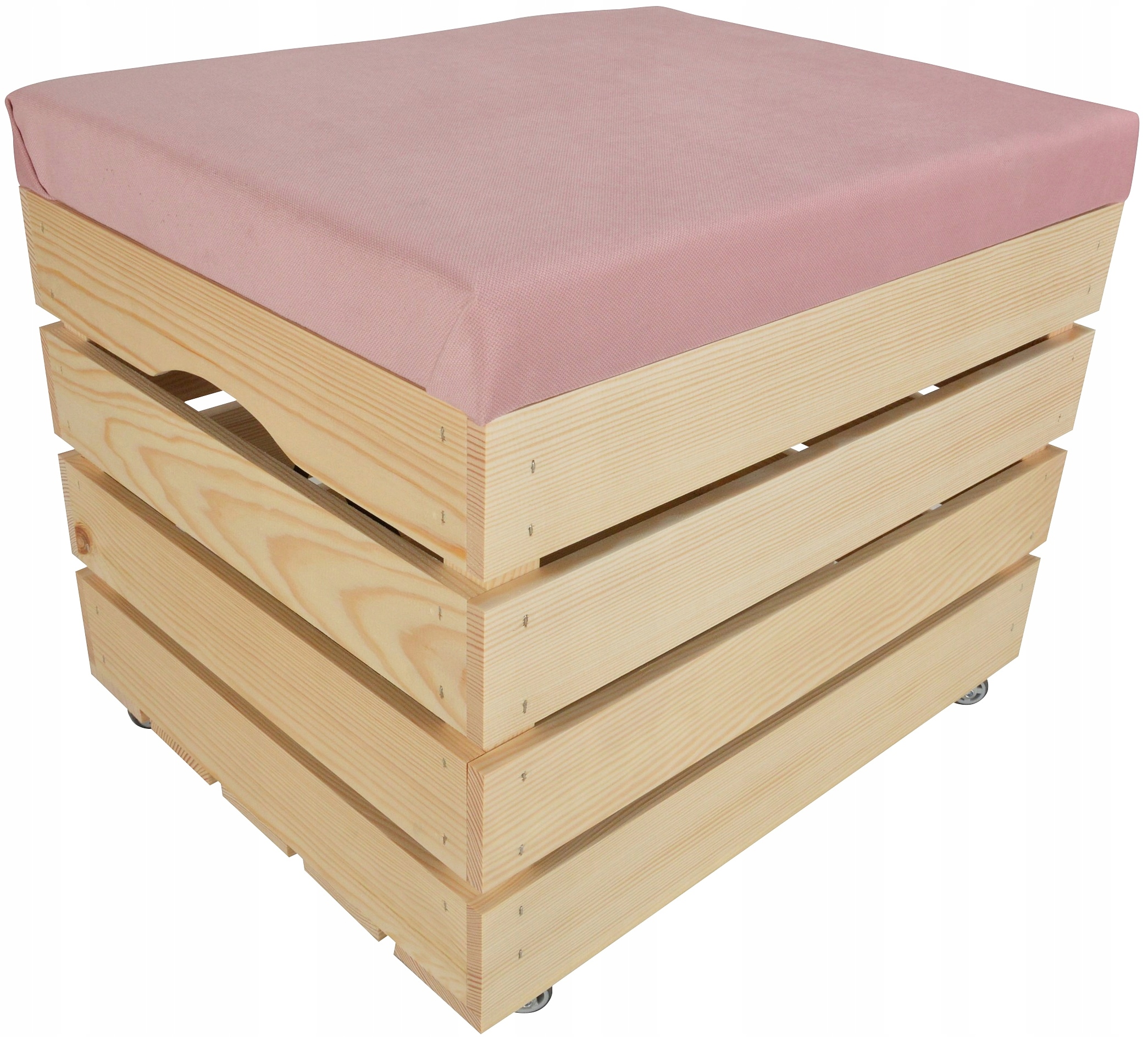 Kufřík S Kolečky Taburet Borovice S Potahem, Úložný Prostor