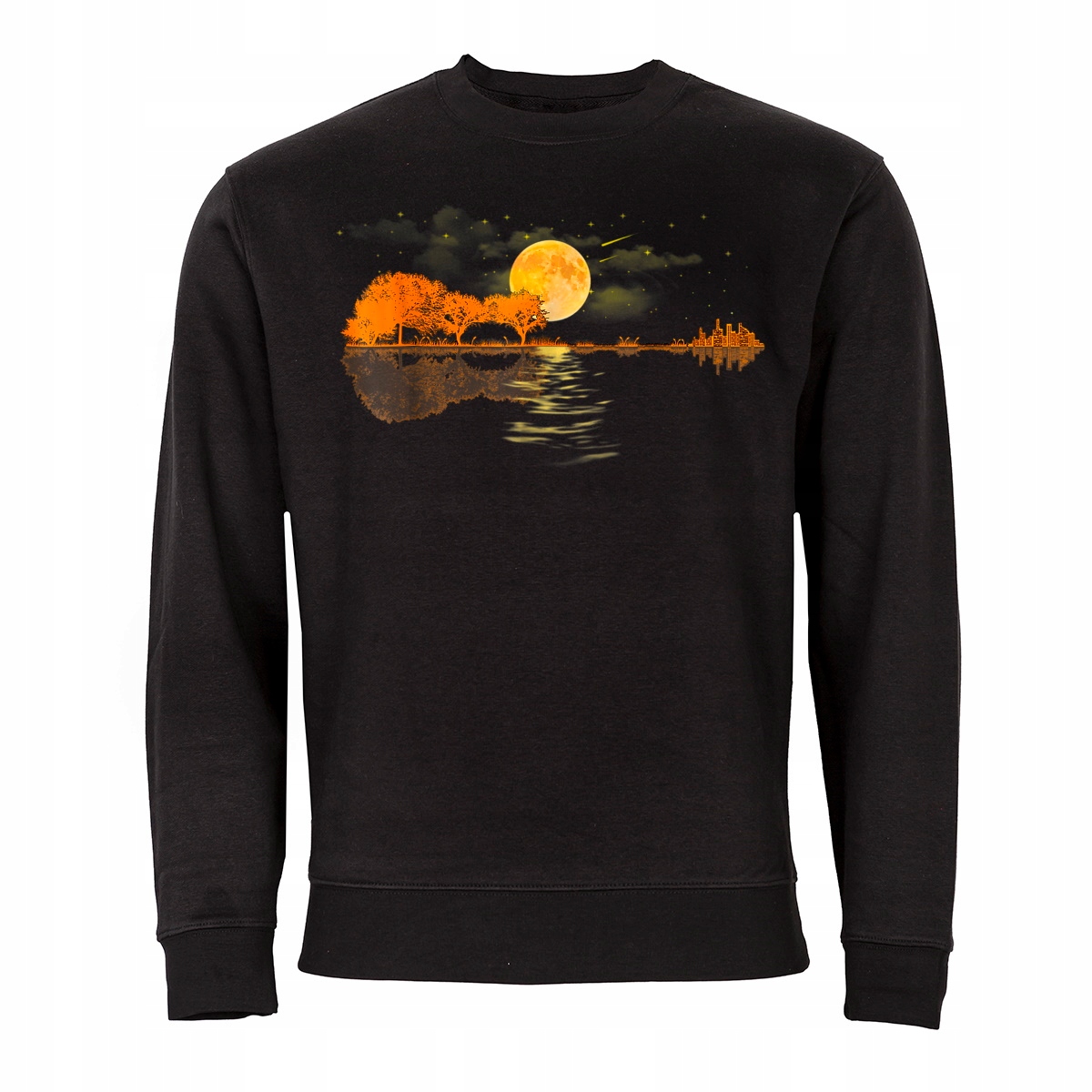 

Czarna Bluza Muzyczna Dla Muzyka Gitara Retro