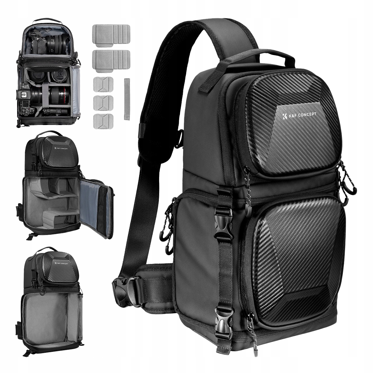 Plecak fotograficzny K&f Concept z twardą skorupą torba podróżna na aparat