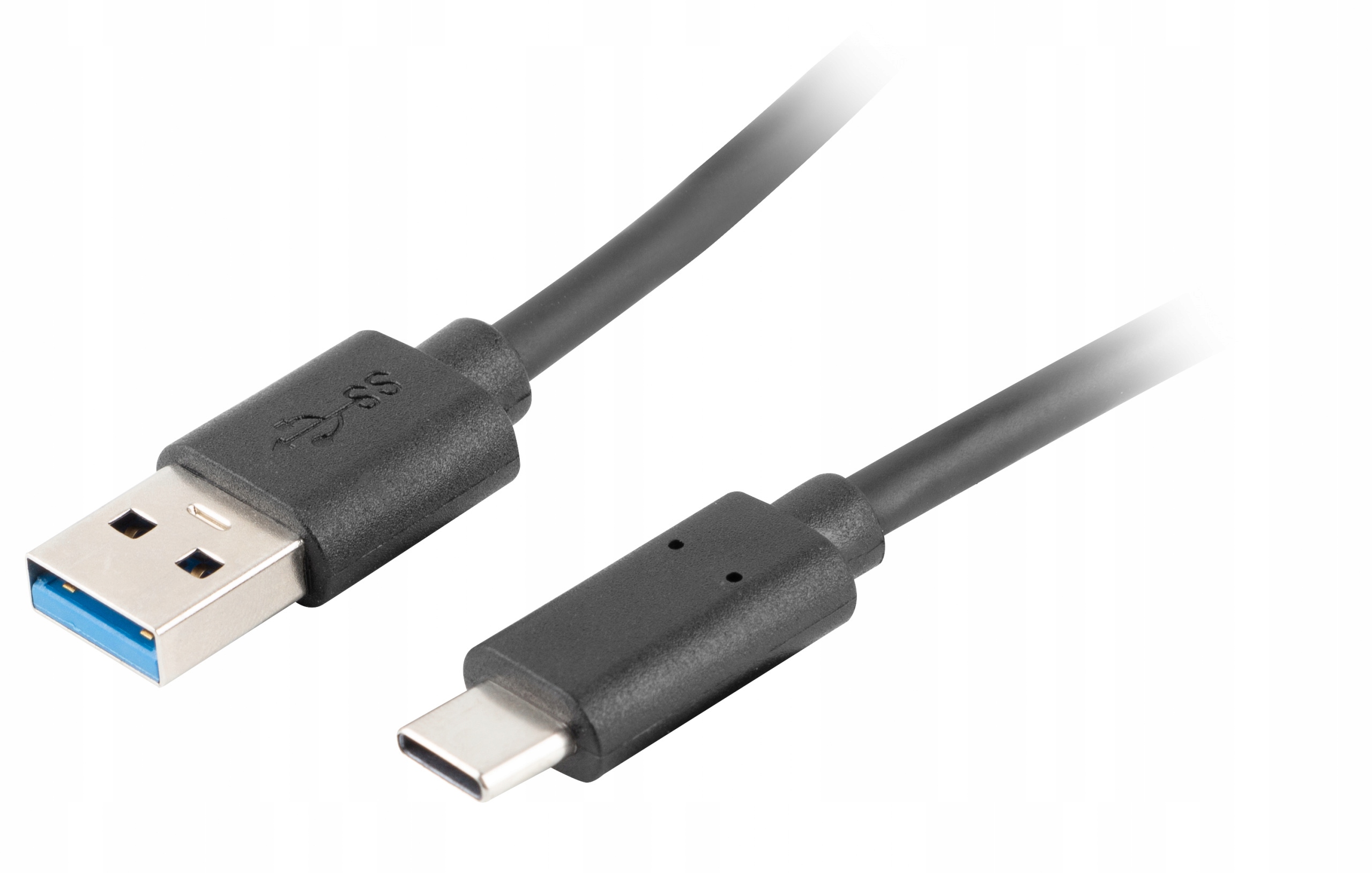 Kabel Lanberg USB - USB typ C 1 m czarny