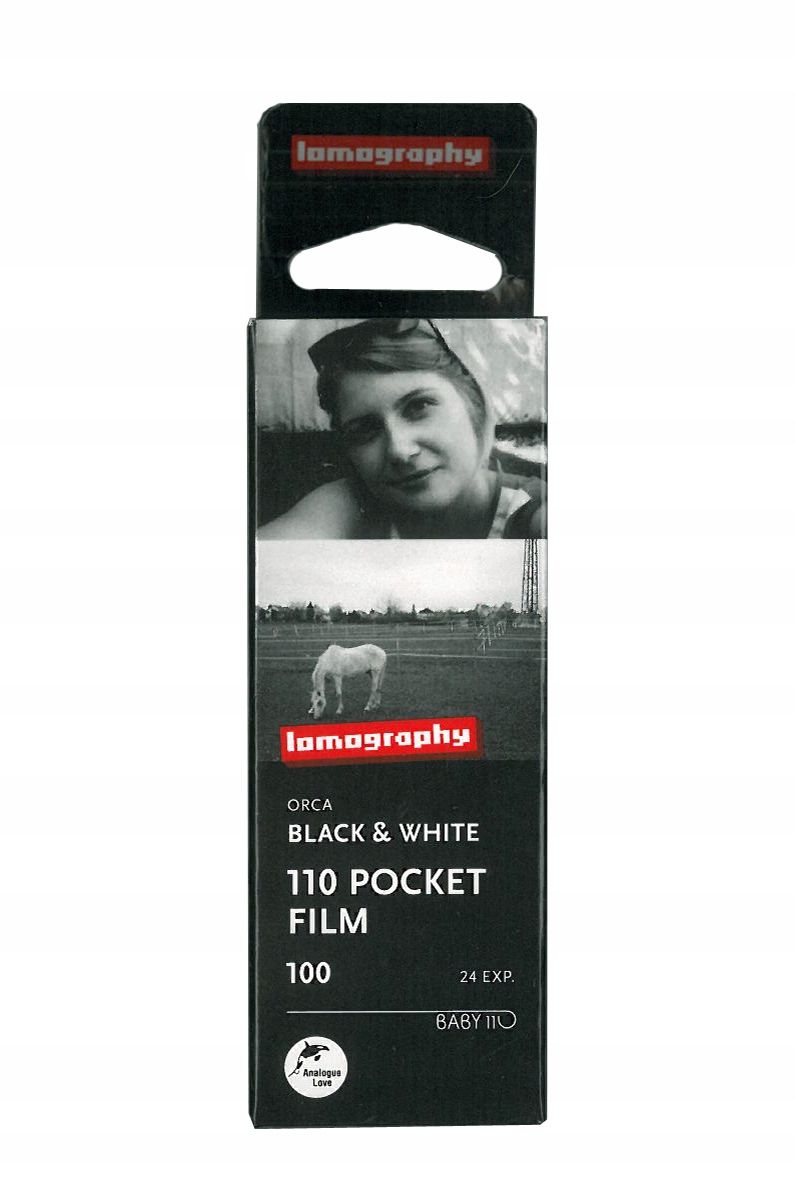 FILM LOMOGRAPHY Orca czarno-biały 110 ISO 100