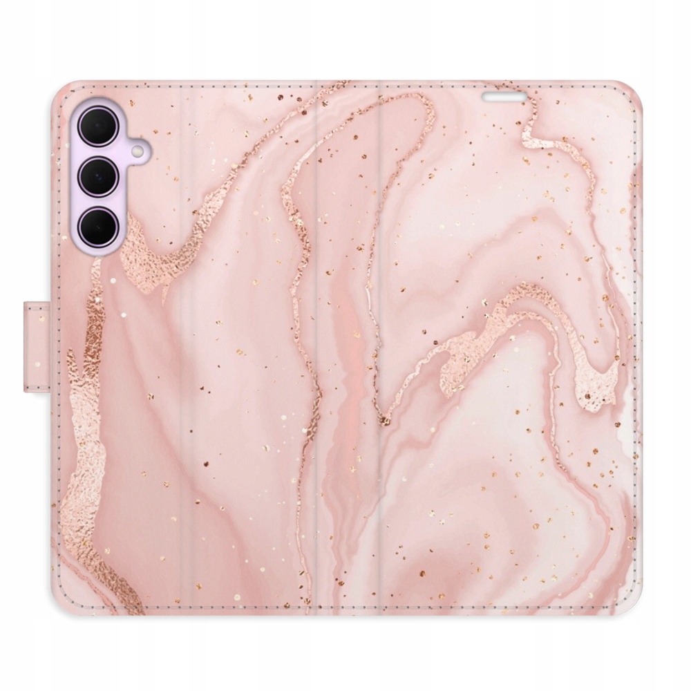 Etui z klapką iSaprio RoseGold Marble do Samsung Galaxy A35 5G