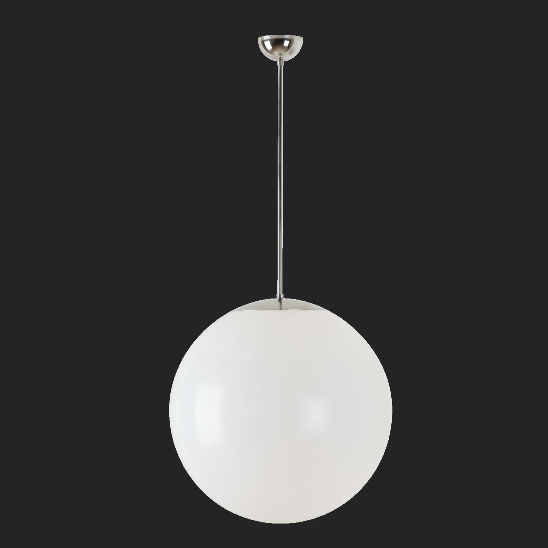 Osmont 66637 Isis P4 závesné plastové svietidlo nerez leštená biela IP40 40