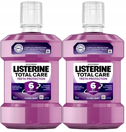 Listerine Total Care Protection płyn do płukania jamy ustnej 1000ml x2