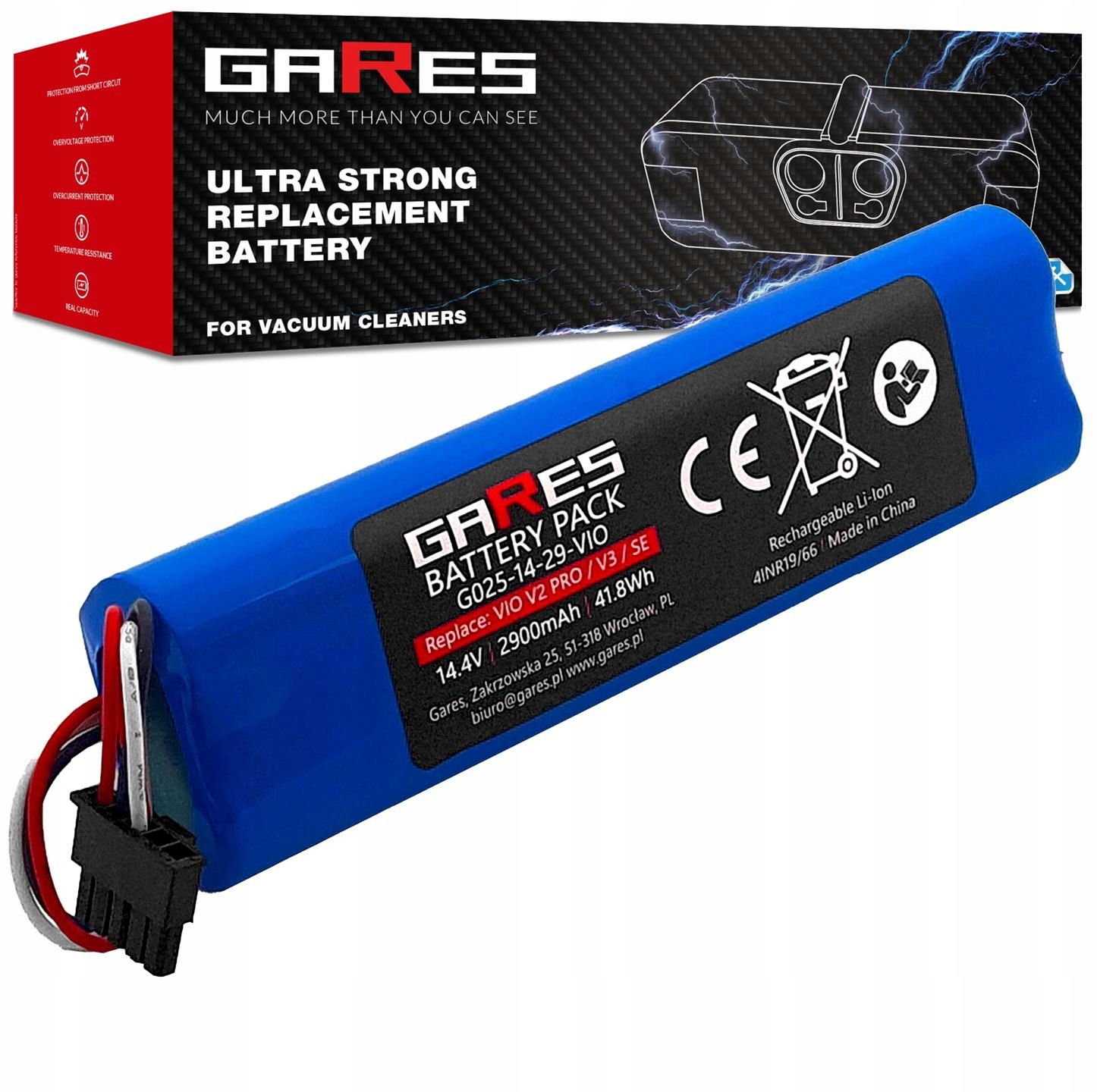 Batéria pre Viomi V2 Pro V3 Se STYJ02YM STYTJ02YM Vacuum Mop Pro 14,4V 2,9Ah