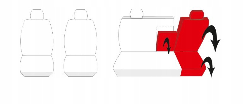 POKROWCE SZYTE na MIARĘ do VW GOLF 4 IV 97-2006 Rodzaj Dedykowane