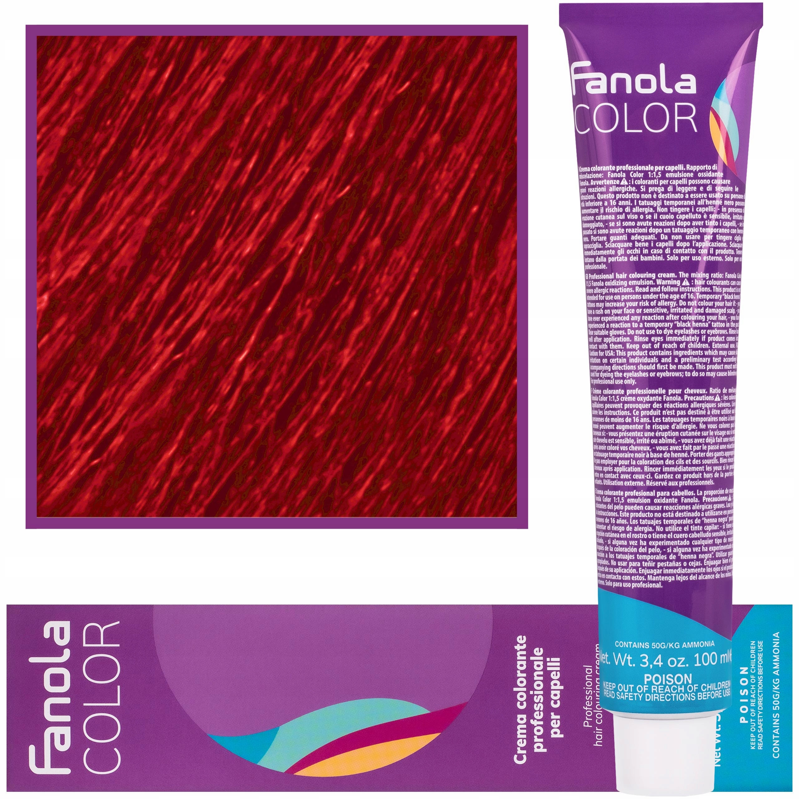 

Farba do włosów Fanola 100ml kolor R,66