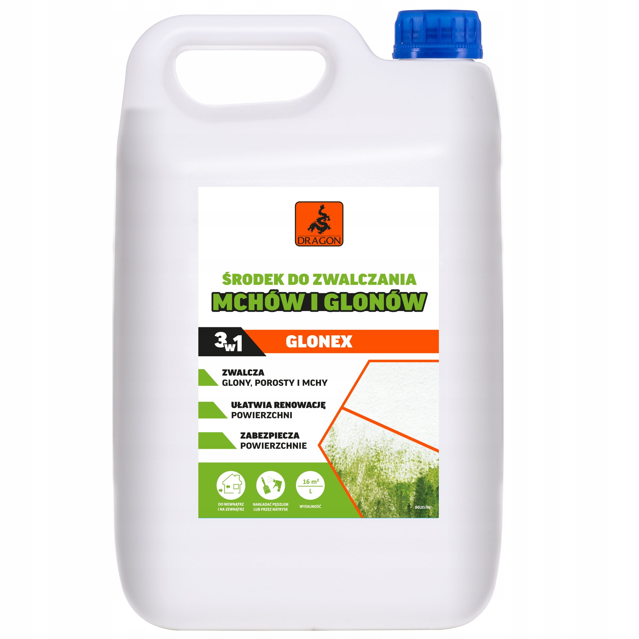 Środek do zwalczania mchów i glonów 5L DRAGON