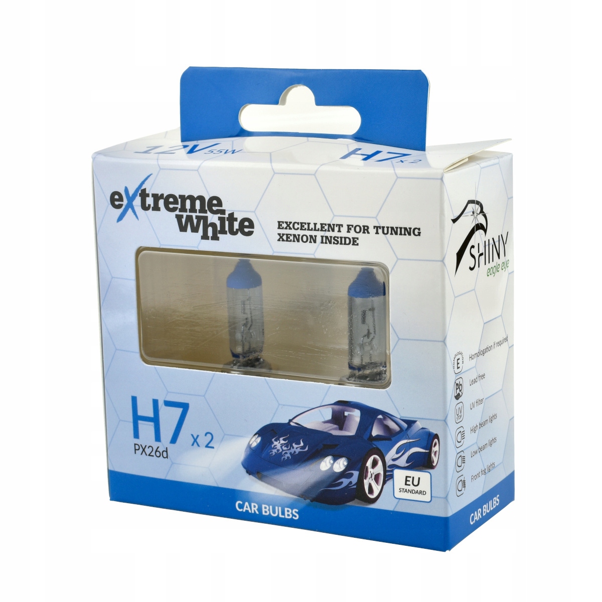 Bosma żarówki Extreme White H7 55W, 2 szt.