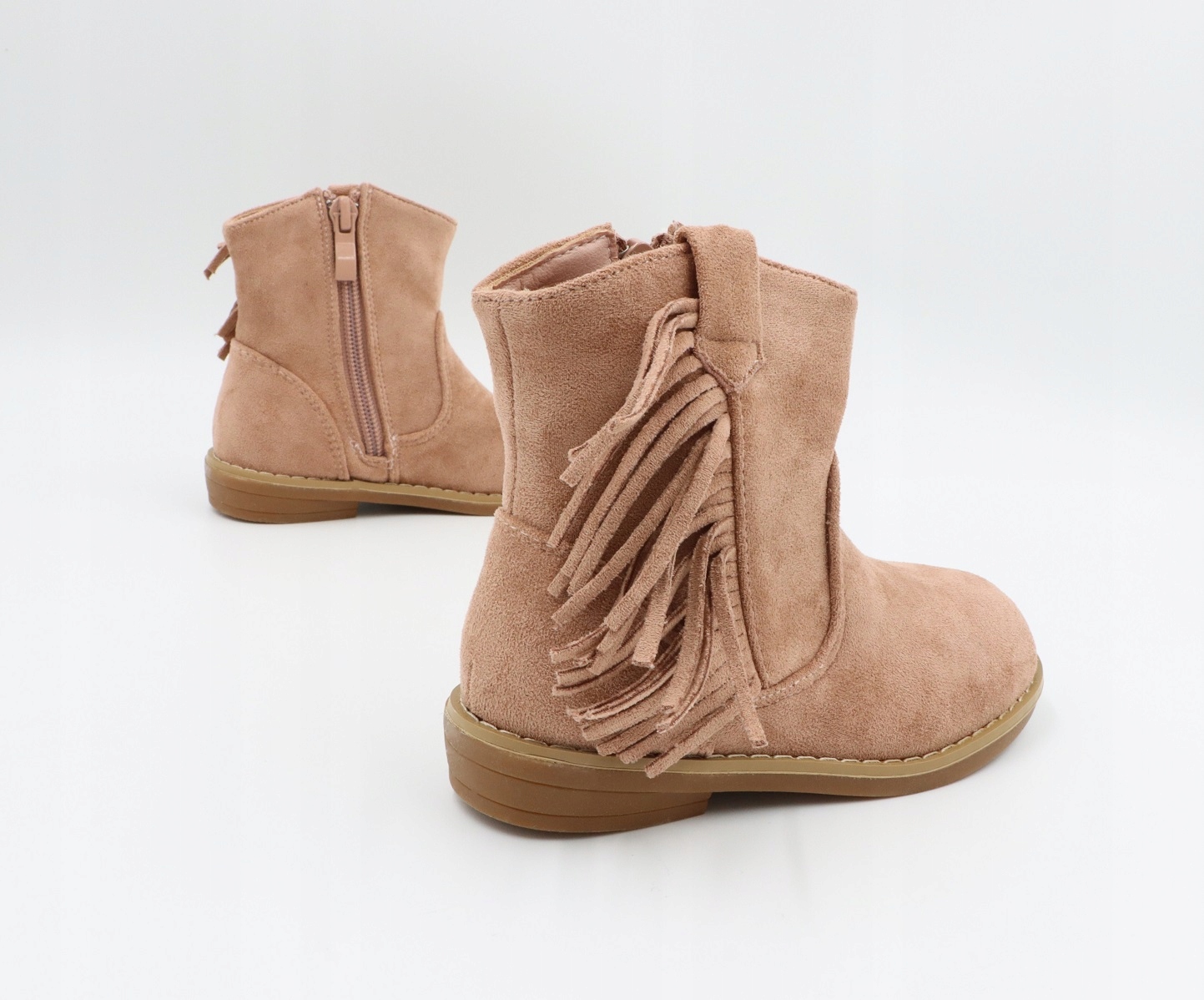 BOTKI DZIEWCZĘCE lekkie buty na jesień suwak r.23 Rozmiar (new) 23