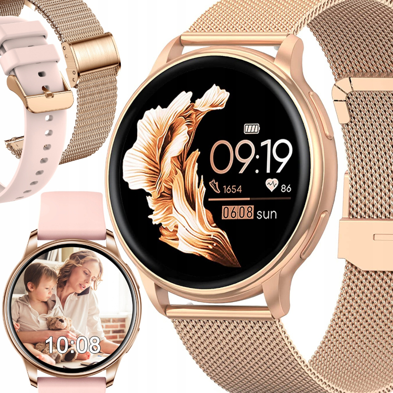 Smartwatch Zegarek Damski Rozmowy Menu Pl Bransoletka Pasek