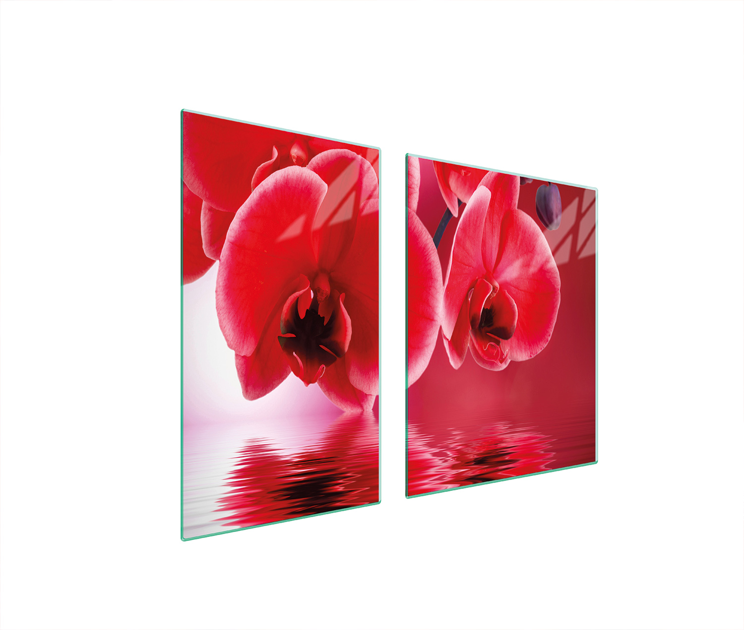 Sklenená Doska A Doska Na Krájanie 100x52 Orchidea Tvrdené Sklo