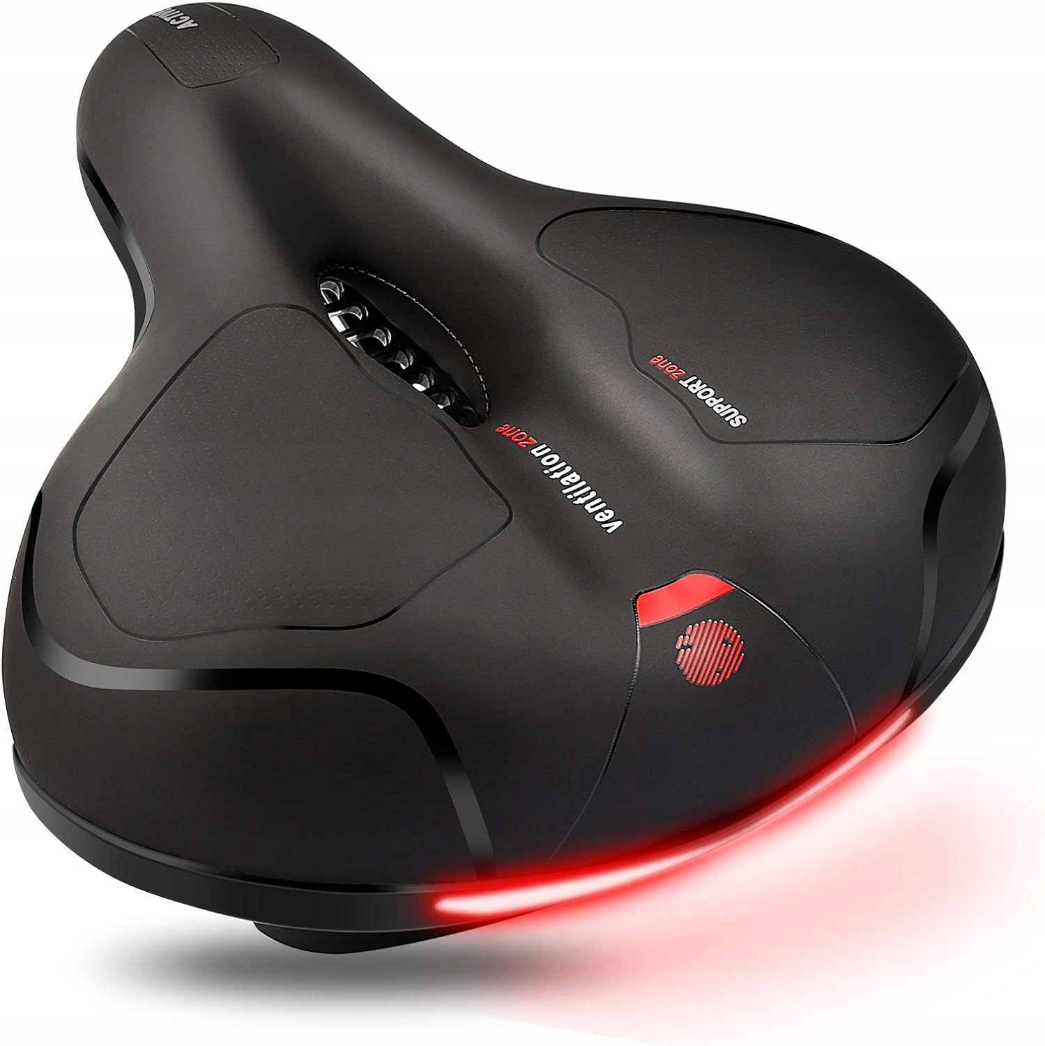 WYGODNE SIODEŁKO ROWEROWE SIODŁO SPORTOWE MIĘKKIE SZEROKIE WENTYLACJA Marka inna