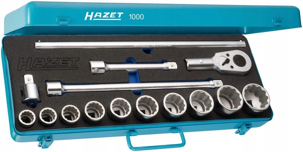 Sada nástrčných kľúčov nástavcov 3/4", 15-dielna, 1000Z, Hazet