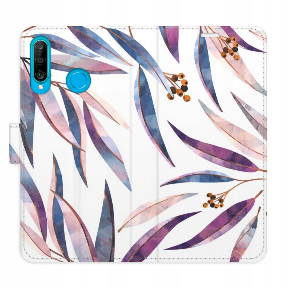 Etui z klapką iSaprio Ornamental Leaves do Huawei P30 Lite