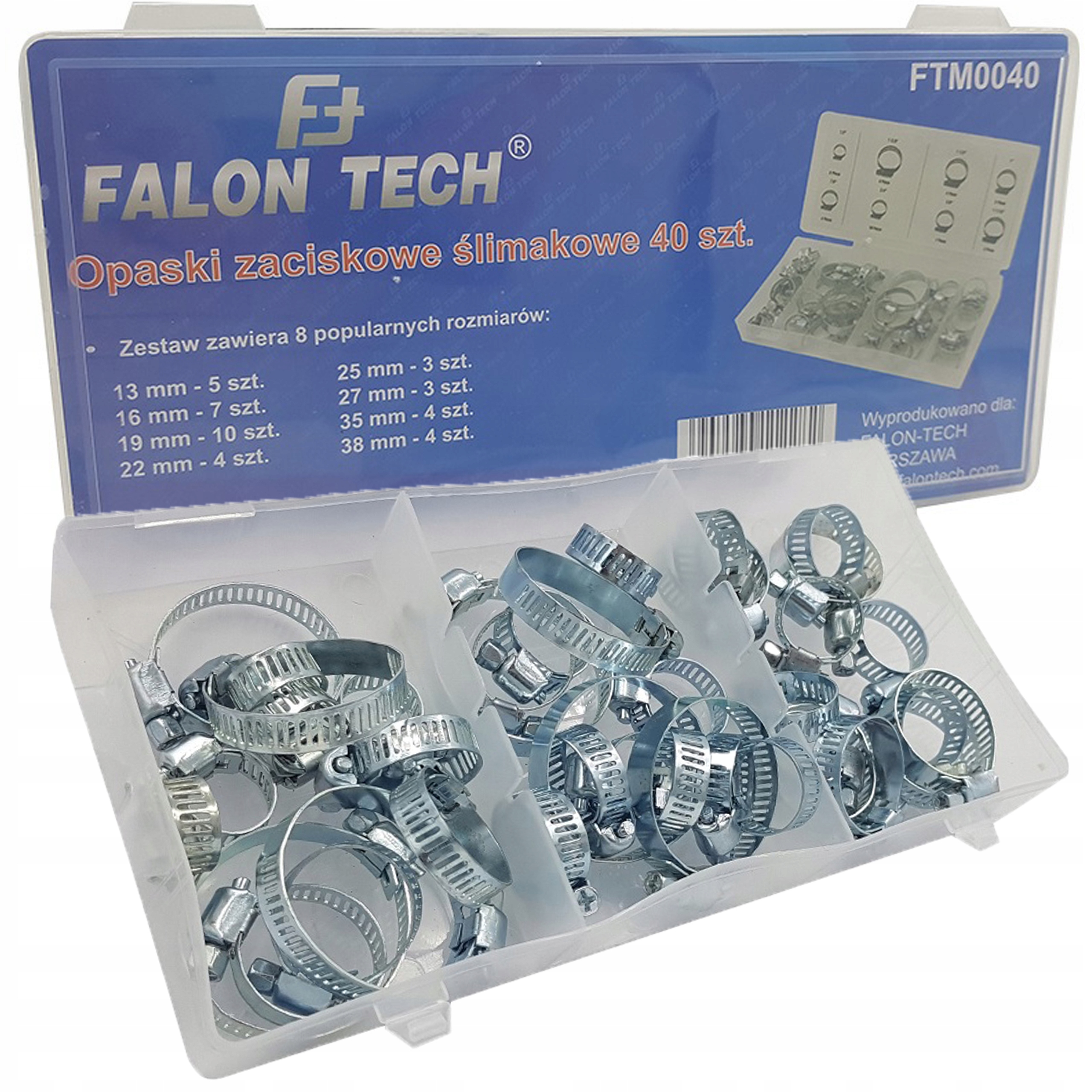 

Opaski Zaciskowe Ślimakowe Obejmy Cybanty 40 Sztuk