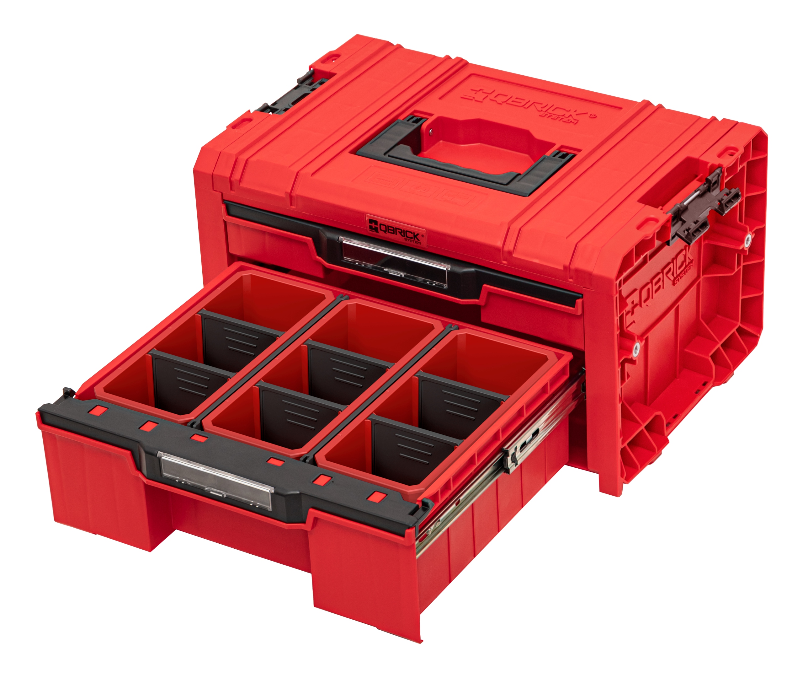 Skrzynka QBRICK SYSTEM PRO Drawer 2 Toolbox Expert RED Ultra HD Rodzaj skrzynka do przenoszenia